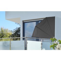 Sichtschutz Fächer 120 x 120 cm Polyester 160 g Balkon Windschutz Balkonfächer