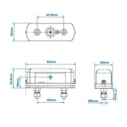 2 x Kennzeichenleuchte Universal 12V E3 Nummernschildbeleuchtung Anhänger PKW