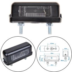 2x Kennzeichenleuchte Universal 12V E3...