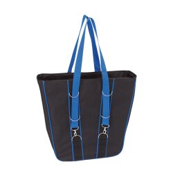 AS Einkaufstasche Shopper 38x28-42x13,5 cm Schultertasche Blau Damentasche AS