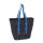 AS Einkaufstasche Shopper 38x28-42x13,5 cm Schultertasche Blau Damentasche AS