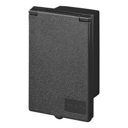 CEE Außensteckdose 16A 3-polig IP44 – Einbaustecker 220–240 V 50 Hz mit Klappdeckel – wetterfeste Stromversorgung für Wohnwagen, Boot & Außenbereich