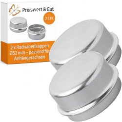 2x Radnabenkappen Ø52mm kompatibel Knott 417311001...