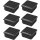 6x Vierkant Endkappen 40x40 Lamellenstopfen Abdeckkappen Rohrkappe Schutzkappe AS
