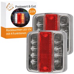 2x LED Rücklicht Anhänger 12V Rückleuchten...
