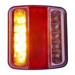 2x LED Rücklicht Anhänger 12V Rückleuchten Set rechts links  98x105 mm IP67 4 Funktionen 5-Pin Anschluss Schraubbefestigung