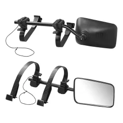 AS Wohnwagenspiegel Außenspiegel mit Spanngummis – Spiegel Universell inkl. Tasche für den Caravanspiegel Zusatzspiegel AS