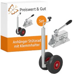 Stützrad Anhänger 260×85 mm mit Halter...