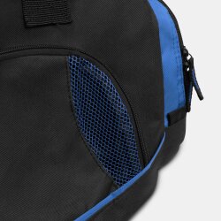 AS Sporttasche Universal Schwarz/Blau 56L Weekender Damen mit Schuhfach, 60x36x26cm – Reisetasche Herren mit Seitentaschen AS