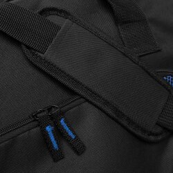 AS Sporttasche Universal Schwarz/Blau 56L Weekender Damen mit Schuhfach, 60x36x26cm – Reisetasche Herren mit Seitentaschen AS