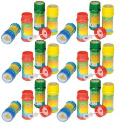 24x Seifenblasen Hochzeiten Kindergeburtstag 60ml Dose Set Flüssigkeit Mitgebsel