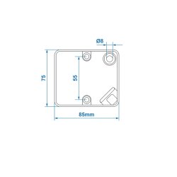 Nebelschlussleuchte 1 Stück 75 x 85 x 50 mm E9 12V fuer PKW und Anhaenger inkl Gluehbirne BA15s und Befestigung langlebiges Nebelschlusslicht mit 16 cm Kabel energieeffizient und robust