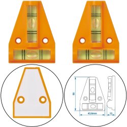 2 x Kreuzwasserwaage Wohnwagen Wasserwaage Anhänger...