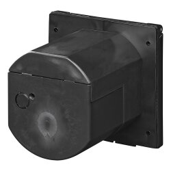 CEE Außensteckdose 220-240V 16A IP44 schwarz Einspeisung Wohnwagen Wohnmobil