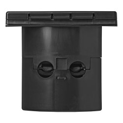 CEE Außensteckdose 220-240V 16A IP44 schwarz Einspeisung Wohnwagen Wohnmobil