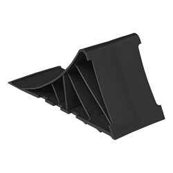 4x Unterlegkeile für Anhänger PKW mit Halter Schwarz Hemmschuhe Bremskeile