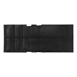 4x Unterlegkeile für Anhänger PKW mit Halter Schwarz Hemmschuhe Bremskeile