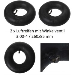 2 x Schlauch für Sackkarrenrad Bollerwagen 260x85...