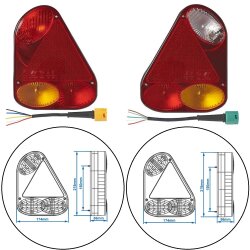 Anhängerbeleuchtung Rückleuchten Set...