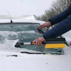 Eiskratzer Auto mit Schneebesen Besen Gummi Lippe Auto 52-72 cm Eis Kratzer