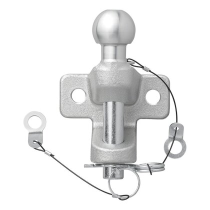 Kugelkopf Anhängerkupplung 50mm 3,5t Zugmaul D20,2 S350 40Cr Stahl E11 R55 Lochabstand 90mm M16 zweifach Ausführung 1 Stück