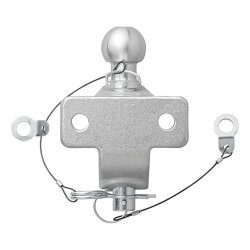 Kugelkopf Anhängerkupplung 50mm 3,5t Zugmaul D20,2 S350 40Cr Stahl E11 R55 Lochabstand 90mm M16 zweifach Ausführung 1 Stück