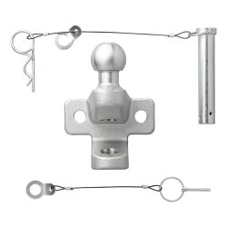 Kugelkopf Anhängerkupplung 50mm 3,5t Zugmaul D20,2 S350 40Cr Stahl E11 R55 Lochabstand 90mm M16 zweifach Ausführung 1 Stück