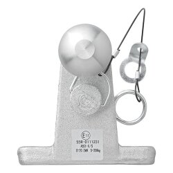 Kugelkopf Anhängerkupplung 50mm 3,5t Zugmaul D20,2 S350 40Cr Stahl E11 R55 Lochabstand 90mm M16 zweifach Ausführung 1 Stück