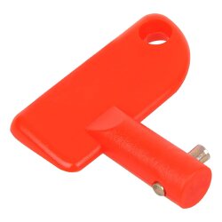 2 x Schlüssel Batterietrennschalter mit Not-Aus-Funktion – Orange, 10 mm Durchmesser, für Hauptschalter und Notabschaltung
