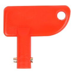 2 x Schlüssel Batterietrennschalter mit Not-Aus-Funktion – Orange, 10 mm Durchmesser, für Hauptschalter und Notabschaltung