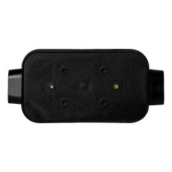 Verteilerdose Set 2 Stück 150 x 40 x 75 mm für KFZ spritzwassergeschützt mit Schraubdeckel für 8 x 4 polige Steckverbinder geeignet für PKW LKW Wohnmobil Traktor Anhänger