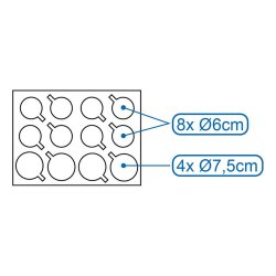 Becher- & Tassenhalter 2er Set für 24 Camping-Becher, Gläser & Tassen – zuschneidbarer Einsatz aus Schaumblock, 34x25x5 cm für Wohnwagen & Wohnmobil
