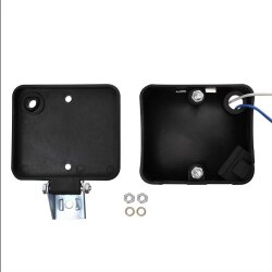 Nebelschlussleuchte Anhänger E-Typ12V Nebelschlussleuchte Universal Rückleuchte Rot Kunststoff 75x85x55mm Heckmontage links rechts mit Halterung BA15s Glühbirne