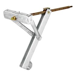 2x Wohnwagenstützen Trapezgewindespindel für Wohnmobil und Wohnwagen 625x457mm Stütze bis 500 kg Tragkraft Kurbelstütze 4,3 kg Eckstütze – verzinkter Stahl Ausdrehstütze