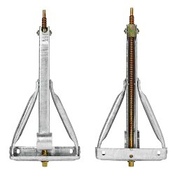 2x Wohnwagenstützen Trapezgewindespindel für Wohnmobil und Wohnwagen 625x457mm Stütze bis 500 kg Tragkraft Kurbelstütze 4,3 kg Eckstütze – verzinkter Stahl Ausdrehstütze