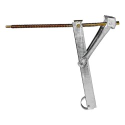 Wohnwagenstützen 2 Stück 625x457 mm mit Trapezgewindespindel für Wohnmobil & Wohnwagen bis 500 kg aus verzinktem Stahl