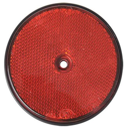 Reflektoren Anhänger 10tlg E-Typ Reflektor Set mit Schraubloch - Dreieck Rückstrahler, Rundreflektoren 60 - 80 mm für LKW, Quad, Wohnwagen