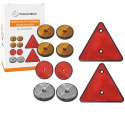 Reflektoren Anhänger 10tlg E-Typ Reflektor Set mit...