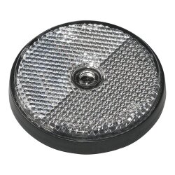 Reflektoren Anhänger 10tlg E-Typ Reflektor Set mit Schraubloch - Dreieck Rückstrahler, Rundreflektoren 60 - 80 mm für LKW, Quad, Wohnwagen