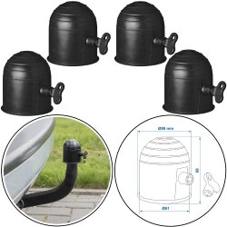 Schutzkappen 4er Set für Anhängerkupplung...