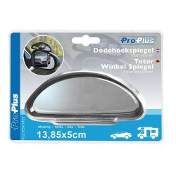 Toter Winkel Spiegel 2x Weitwinkel Zusatzspiegel 13,85 x 5 cm Universal aufklemmbar waschanlagensicher witterungsbeständig Außenspiegel Erweiterung für PKW LKW Wohnmobil