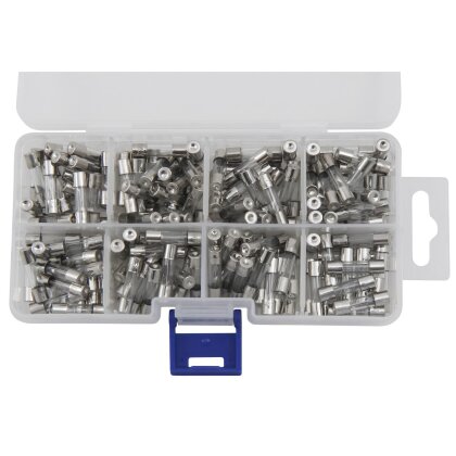 160x Glassicherungen Sicherungen Feinsicherung Sortiment 5 mm bis 20 mm Set