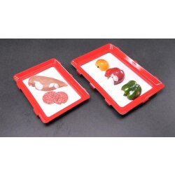 2x Frischhaltedosen Clever Tray Dose Vorrat Set Vorratsdosen Deckel zum Klick