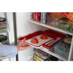 2x Frischhaltedosen Clever Tray Dose Vorrat Set Vorratsdosen Deckel zum Klick