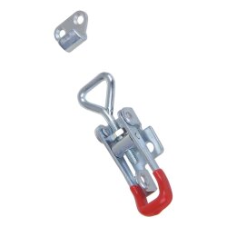 4x Verstellbarer Spannverschluss klein 70-81mm Hebelverschluss verzinktem Stahl Anhänger Exzenterverschluss Abschließbar