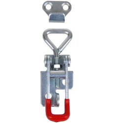 4x Verstellbarer Spannverschluss klein 70-81mm Hebelverschluss verzinktem Stahl Anhänger Exzenterverschluss Abschließbar