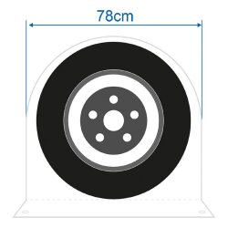 2x Radabdeckung Wohnwagen XL Ø78cm – Reifenabdeckung Wohnmobil / Radschutzhülle für Wohnwagen, Wohnmobil & Anhänger – UV-beständiger, wetterfester Reifenschutz – robust & langlebig