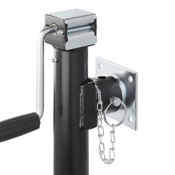 2x Halterung für Abstellstütze bis 1000 kg 115x100mm Ø 51 mm 620 Gramm