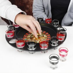 Trinkspiel Roulette 16 Schnapsgläser Trink Spiel Partyspiel Shotglas Schnapsglas