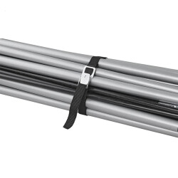 4 x Spanngurt kurz in der Farbe schwarz für z.b Fahrrad pro STK L 50 cm B 1,8 cm